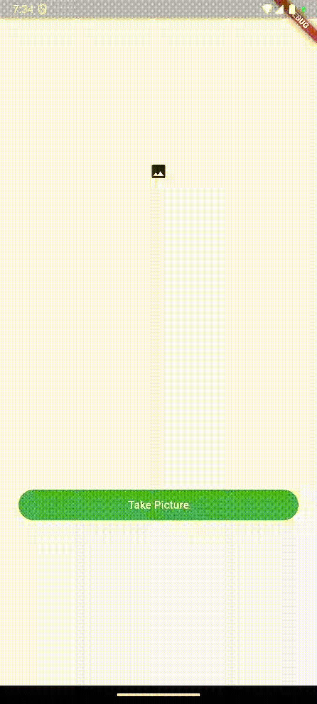 Screenshot of the app