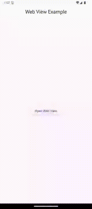 Screenshot of the app