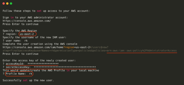 Flutter AWS Amplify tools