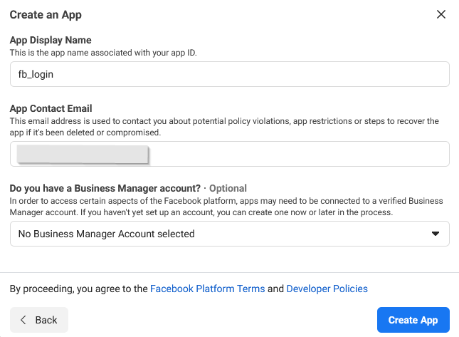 creating an app page