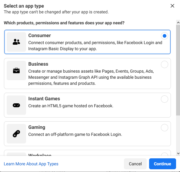 creating an app page