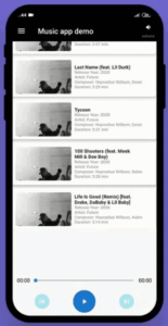 Flutter Music Player UI