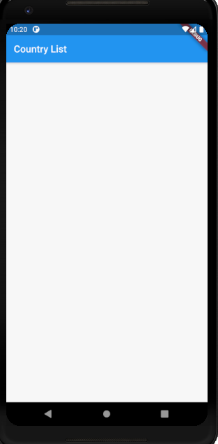 flutter emulator result