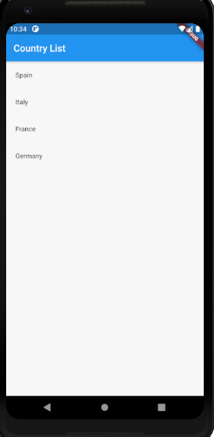 flutter emulator result