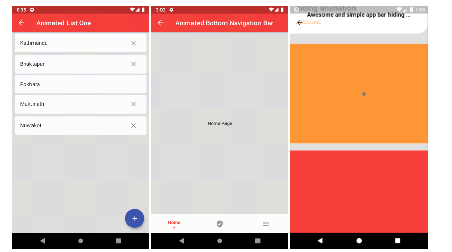 Flutter UI Challenges