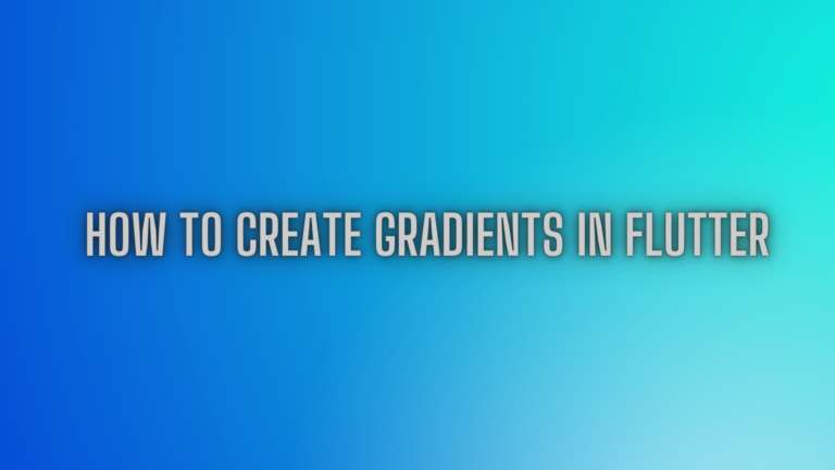 How to Create Gradients